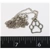 Image 1 : NEW PAW PRINT PENDANT AND CHAIN