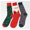 Image 1 : THREE NEW PAIRS OF UNISEX CHRISTMAS THEME SOCKS