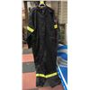 Image 1 : BLACK XL REG COVERALLS WITH REFLECTIVE STRIPES