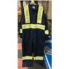 Image 1 : NEW BLUE SIZE 50T COVERALLS WITH REFLECTIVE STRIP