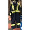 Image 1 : NEW BLUE SIZE 50T COVERALLS WITH REFLECTIVE STRIP