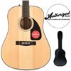 NEW SQUIRE BY FENDER ACOUSTIC GUITAR W/HARD CASE