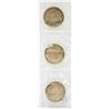 Image 1 : CANADIAN 1945/51/52 SILVER 50 CENT COINS- SET OF