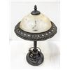 Image 1 : DECORATIVE CAST METAL/GLASS TABLE LAMP