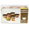 BOX WITH NEW CUISINART SET OF 6 CEREAL BOWLS