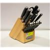 Image 1 : 14 PC CUISINART KNIFE SET WITH WOODEN BLOCK