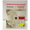 Image 1 : BROOKSTONE HEATED THROW 50 IN X 60 IN