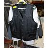 Image 1 : ESTATE BIKERS CLUB SIZE MEDIUM BLACK LEATHER VEST