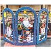 Image 1 : CHRISTMAS FIRE SCREEN 24" X 35" WIDE