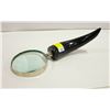 Image 1 : VINTAGE MAGNIFYING GLASS, REAL BULL HORN HANDLE