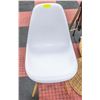 Image 1 : IKEA CHAIR WHITE PLASTIC SEAT WITH WOODEN LEGS