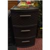 Image 1 : BROWN 3-DRAWER STORAGE CONTAINER