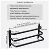 Image 2 : NEW REPACK 3 TIER MATTE BLACK TOWEL BAR SET