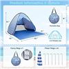 Image 1 : NEW BLUE/WHITE STRIPED POP UP BEACH TENT