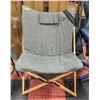 Image 1 : NEW SLEDDOGGZ WOOD BUTTERFLY CHAIR ( CHARCOAL )
