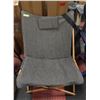 Image 1 : NEW GREY CANVAS BUTTERLY CHAIR WITH WOODEN SUPPORT