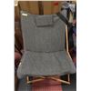 Image 1 : NEW GREY CANVAS BUTTERLY CHAIR WITH WOODEN SUPPORT