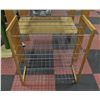 Image 1 : 4 TIER WOOD AND METAL SHOE RACK H-27" W-11" L-24"