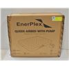 Image 1 : NEW ENERPLEX QUEEN SIZE AIRBED WITH PUMP  - GREY &