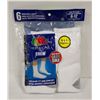 Image 1 : WHITE CREW SOCKS,SIZE 6-12,6-PACK,FRUIT OF THE