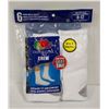 Image 1 : WHITE CREW SOCKS,SIZE 6-12,6-PACK,FRUIT OF THE
