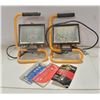 Image 1 : BOX WITH TWO PORTABLE HALOGEN WORK LIGHTS