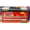 Image 1 : 2 DRAWER RED METAL TOOLBOX
