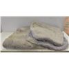 PAIR OF LIGHT GREY SHERPA STYLE SEAT COVERS