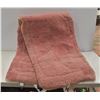 PAIR OF LIGHT DUSTY ROSE SHERPA STYLE SEAT COVERS
