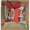 Image 1 : BOX OF CHRISTMAS HANGING SIGNS AND DECORATIONS