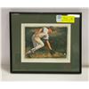 Image 1 : SM-MED SIZE FRAMED "GROUND BALL" PRINT