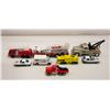 Image 1 : BOX WITH 7 MATCHBOX TYPE CARS & TRUCKS