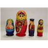 Image 1 : LOT OF 4 STACKING BABOOSHKA TYPES DOLLS