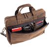 Image 3 : NEW KOMAL VINTAGE LEATHER BRIEFCASE SATCHEL