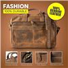 Image 4 : NEW KOMAL VINTAGE LEATHER BRIEFCASE SATCHEL