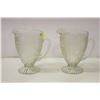 Image 1 : SET OF 2 LARGE VINTAGE WATER PITCHERS