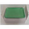 Image 1 : CASE OF 12 SMALL GANJA GREEN PLASTIC ROLLING TRAYS