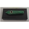 Image 1 : NEW IN BOX MALACHITE LIKE STONE PIPE W/ 3 SCREENS