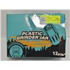 Image 1 : CASE OF 12 PLASTIC GRINDER JARS