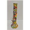 Image 1 : NEW 14.5" ZOMBIE SKULL GRAFFITI SILICONE BONG