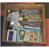 BOX OF SCRAPBOOKING SUPPLIES; STAMPS, INKS