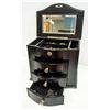 Image 1 : SOLID WOOD LOCKING 3-DRAWER JEWELRY