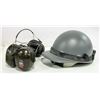 Image 1 : HARD HELMET WITH 2 SETS OF EAR PROTECTORS
