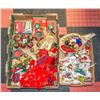 Image 1 : 2 FLATS OF CHRISTMAS DECORATIONS + MORE