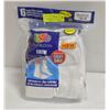 Image 1 : WHITE CREW SOCKS,SIZE 12-16,6-PACK,FRUIT OF THE