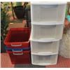 Image 1 : ESTATE 4 CUBE STORAGE TOTE APPROX 4 FT TALL & 3 RE