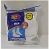Image 1 : WHITE CREW SOCKS,SIZE 12-16,6-PACK,FRUIT OF THE