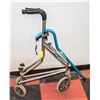 Image 1 : FOLDING WALKER AND BLUE CANE