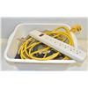 Image 1 : 7 OUTLET POWER BAR, EXTENSION + VARIOUS CORDS