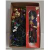Image 1 : BOX OF CHRISTMAS ITEMS & NUT CRACKER